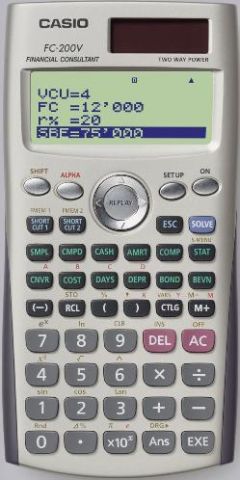 Kalkulator Casio FC-200V-S