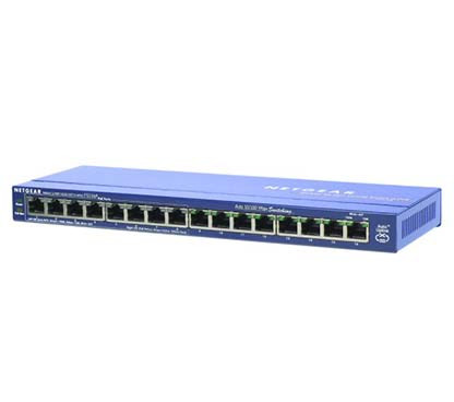 Netgear Switch 16x10/100 Port (8xPoE Port) - FS116PEU