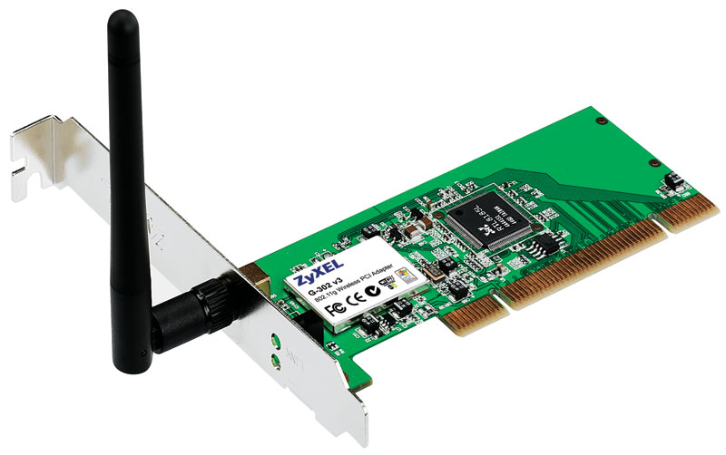 Karta bezprzewodowa ZyXEL G-302v3 PCI 802.11g, 2.4GHz, 54Mbps