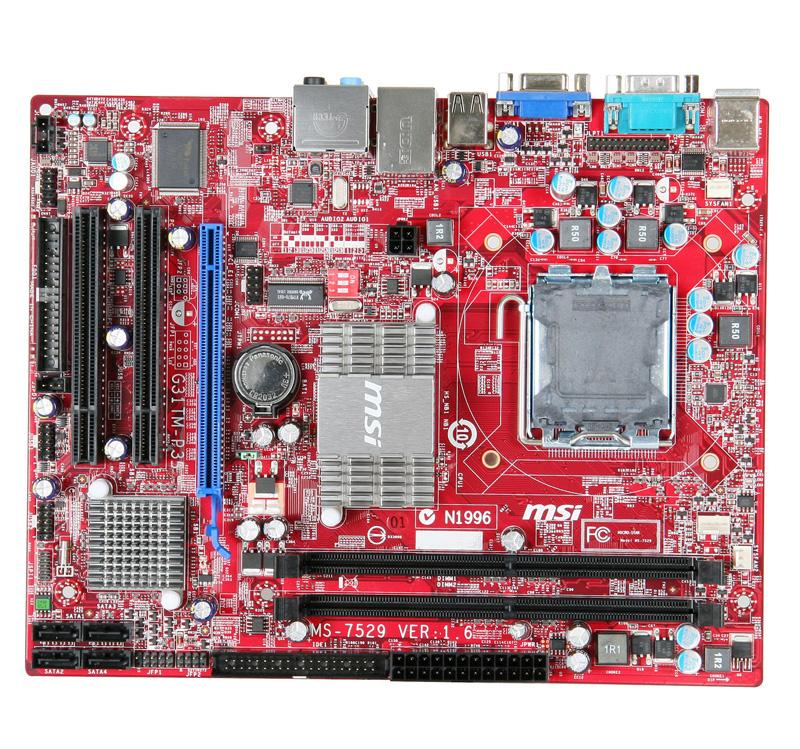 Płyta główna MSI G31TM-P35 (G31) DDR2, GbLAN, mATX