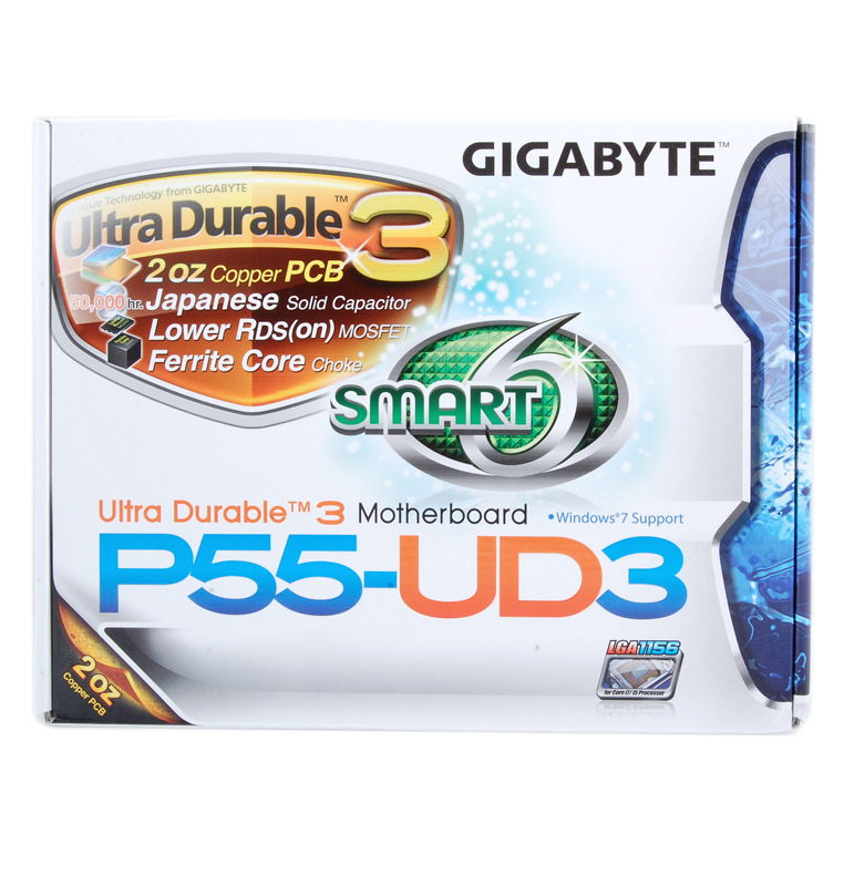 Płyta główna Gigabyte GA-P55-UD3 (P55) DDR3, GbLAN, ATX GA-P55-UD3