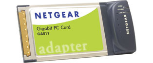 Netgear karta sieciowa PCMCIA Gigabit 10/100/1000 Mb/s - GA511GE