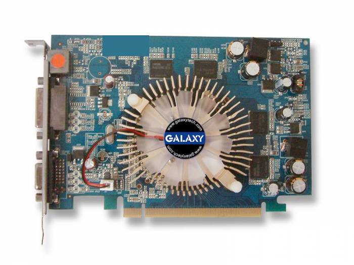 Karta graficzna Galaxy GeForce 8500GT 256MB DDR2 / 128bit TV / DVI PCI-E (wersja Over Clock)