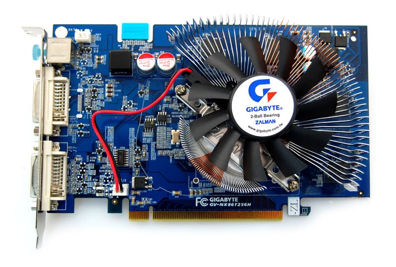 Karta graficzna Gigabyte GeForce 8600GT 256MB DDR3 / 128bit PCI-E (600 / 1440) (Zalman)