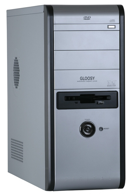 Obudowa ModeCom Gloosy - srebrna - 400W