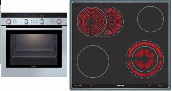 Piekarnik z płytą ceramiczną Siemens HE360560 + EF735501