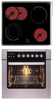 Kuchnia z płytą ceramiczną Amica Silver HKS 74213