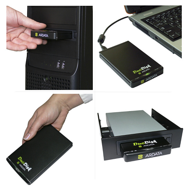 Dysk zewnętrzny Ardata DuoDisk 80 GB USB 2.0 (5400) + stacja dokująca HS-508A