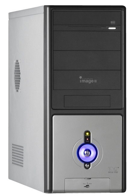 Obudowa ModeCom Image czarno - srebrna - 400W