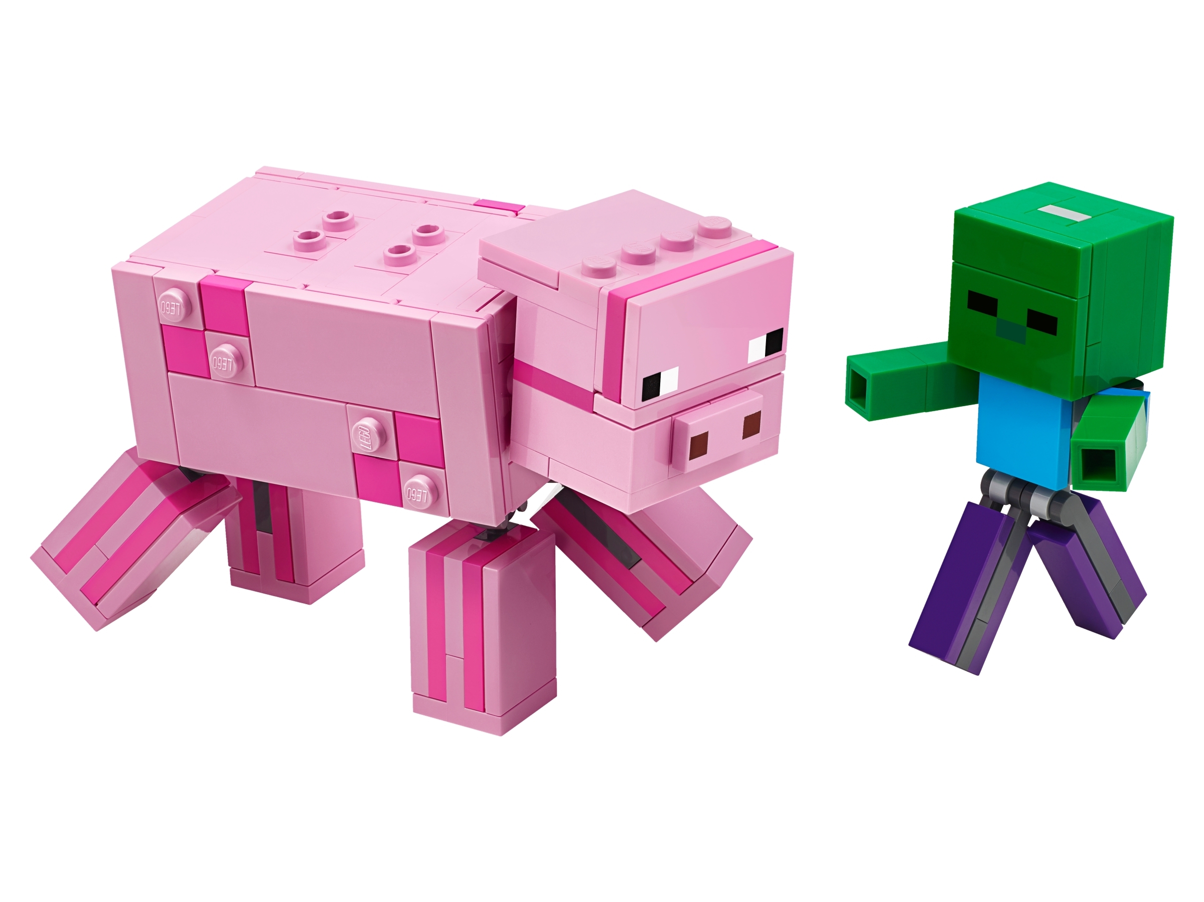 Klocki LEGO 21157 - Minecraft BigFig - Świnka i Zombie MINECRAFT