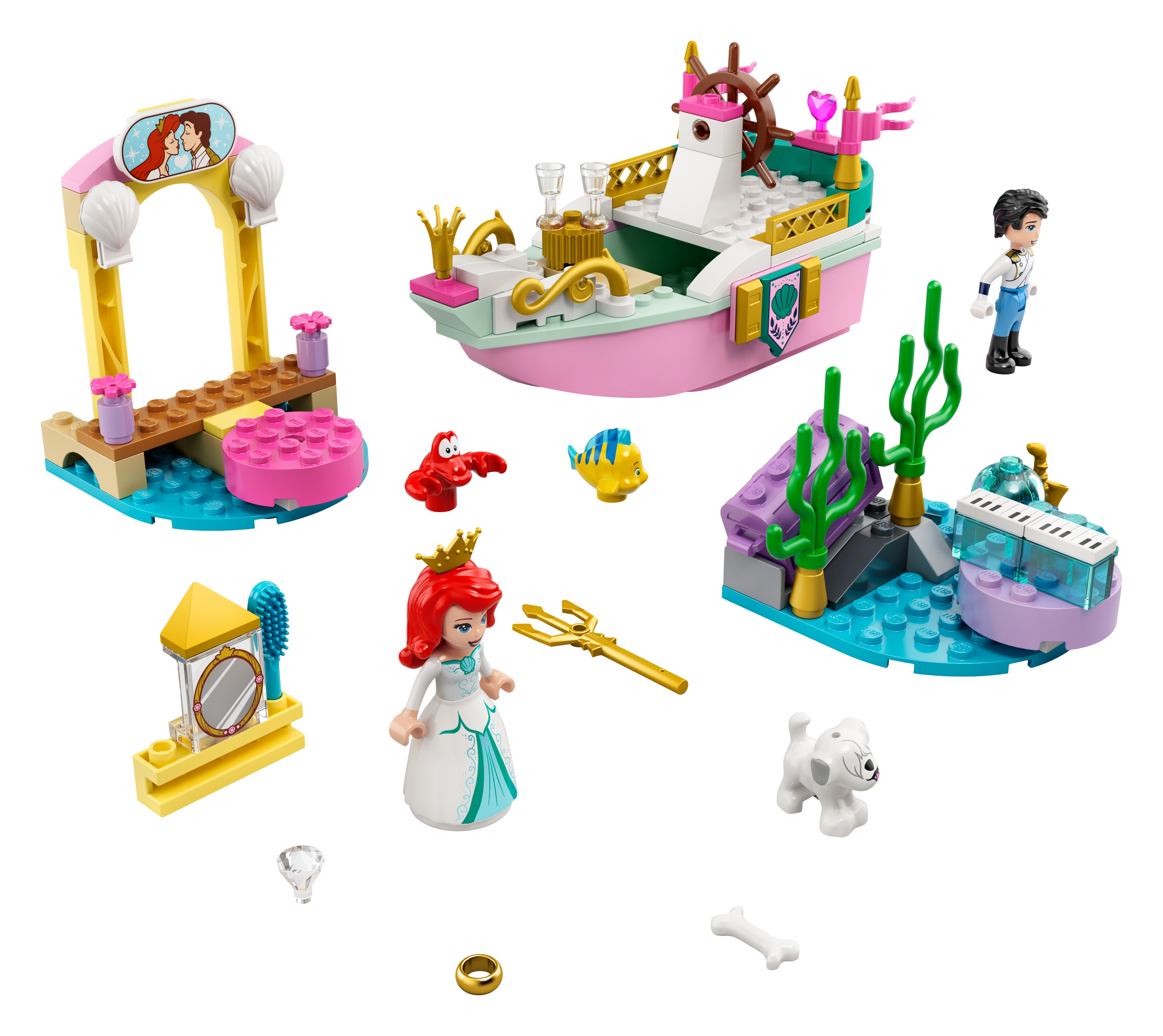 LEGO Disney 43191 - Świąteczna łódź Arielki