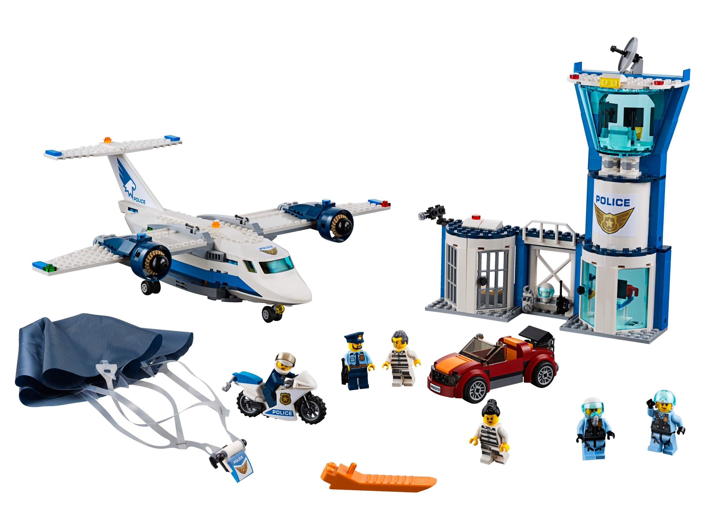 Klocki Lego City 60210, Baza policji powietrznej