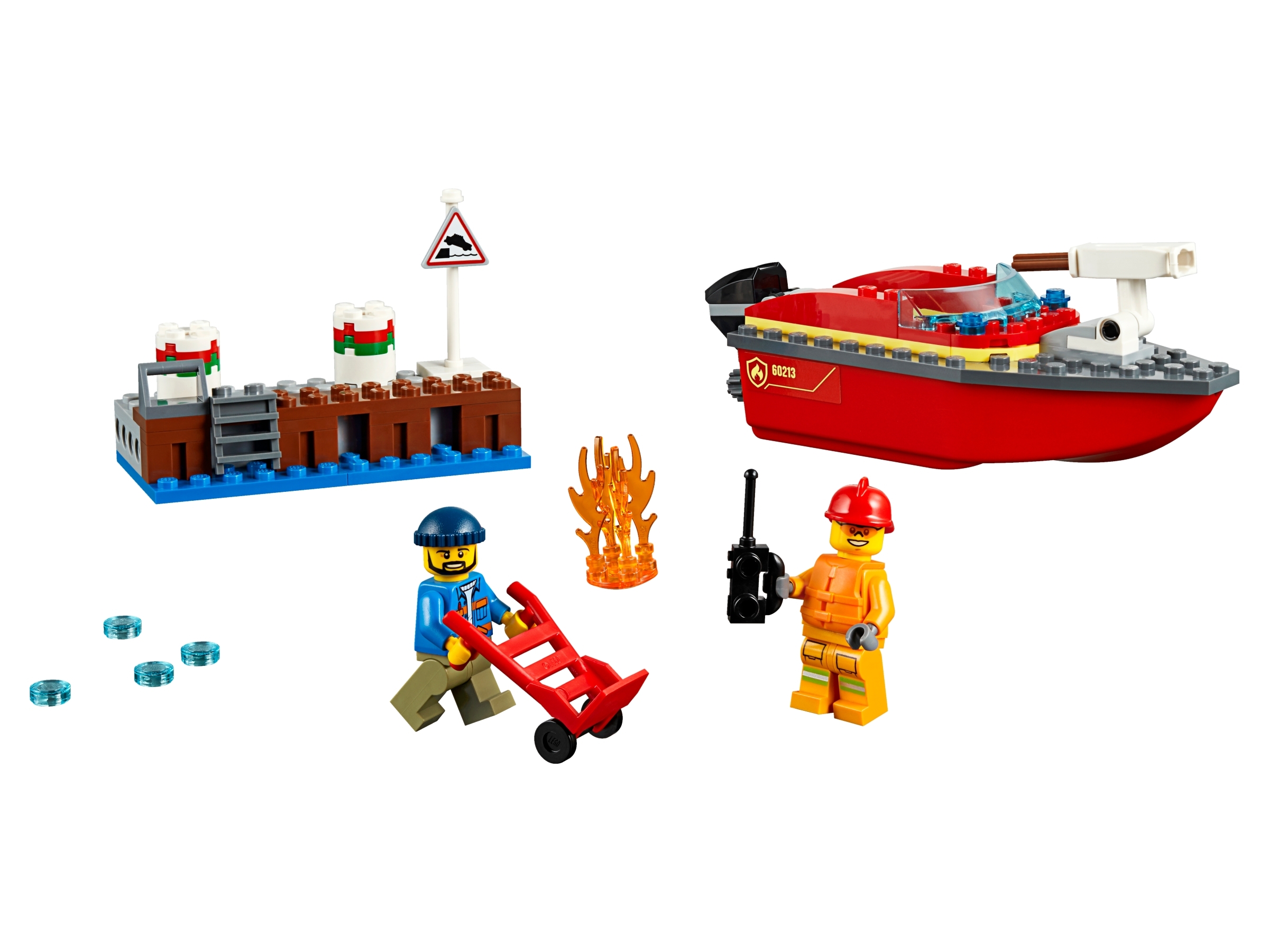 Klocki Lego City 60213, Pożar w dokach
