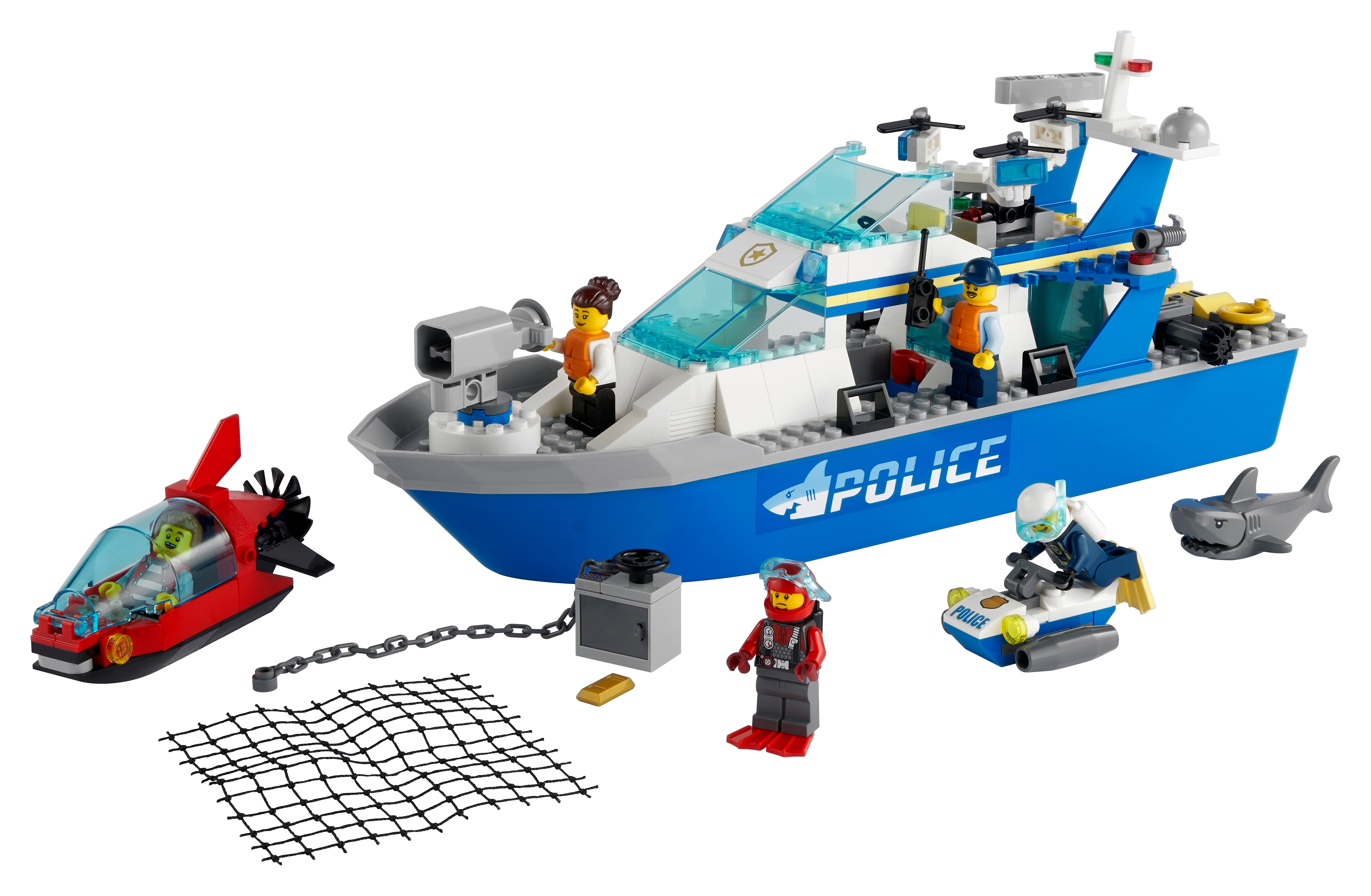 LEGO City 60277 - Policyjna łódź patrolowa