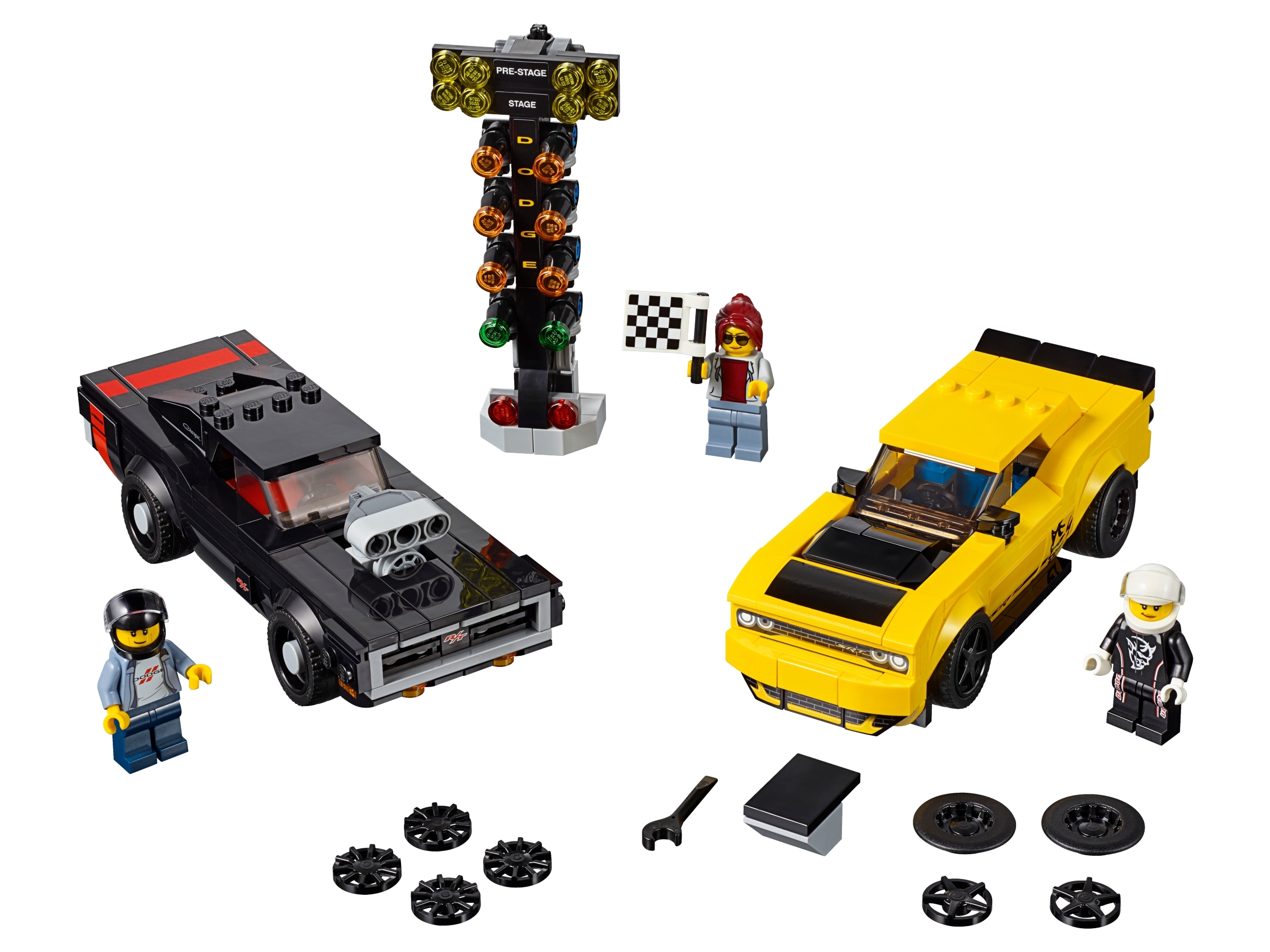 Klocki Lego Speed Champions 75893, Dodge Challenger SRT Demon i Charger R/T