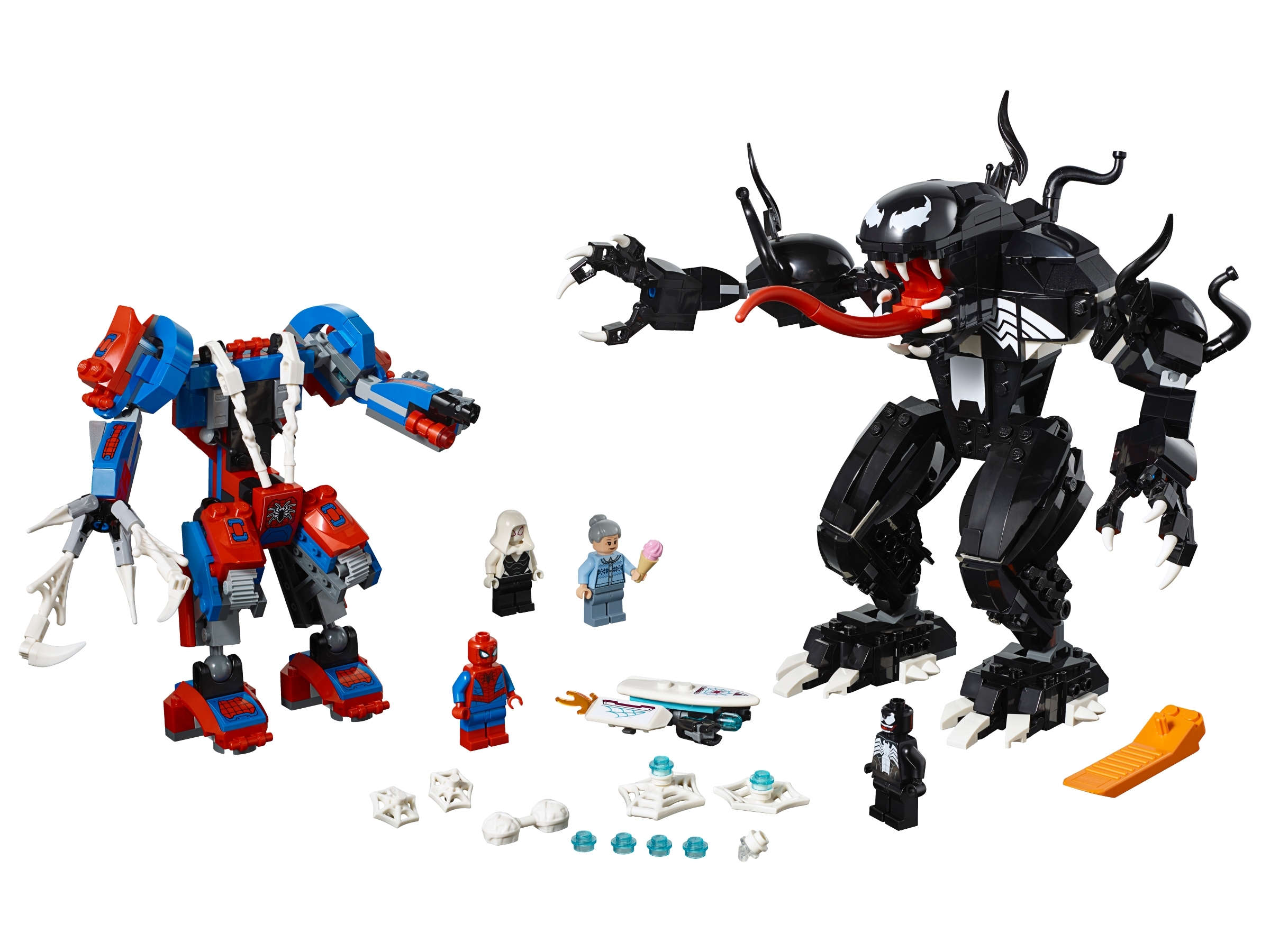 Klocki Lego Super Heroes 76115, Pajęczny Mech kontra Venom