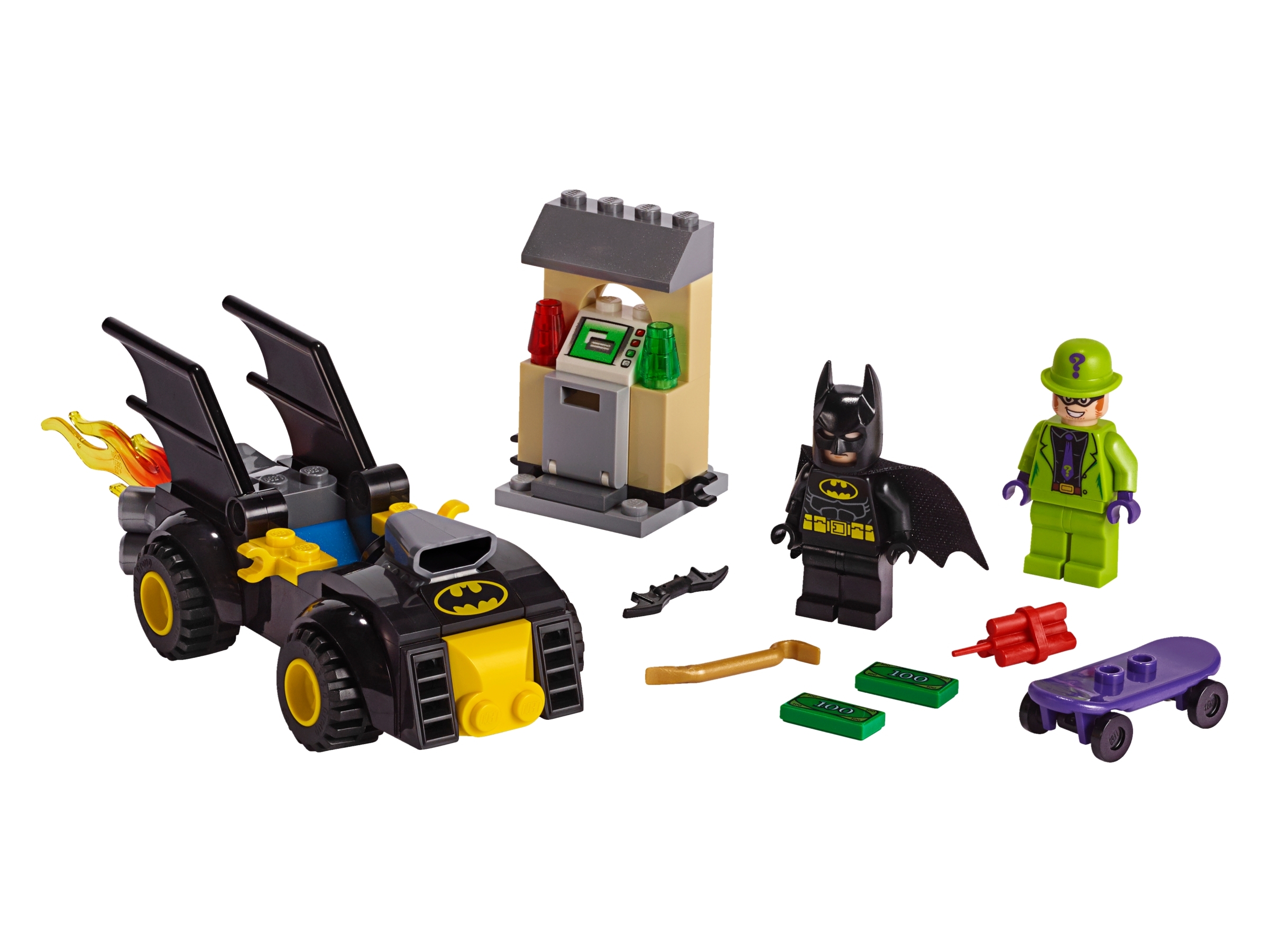 Klocki LEGO DC Comics - Batman i rabunek Człowieka-Zagadki (76137)