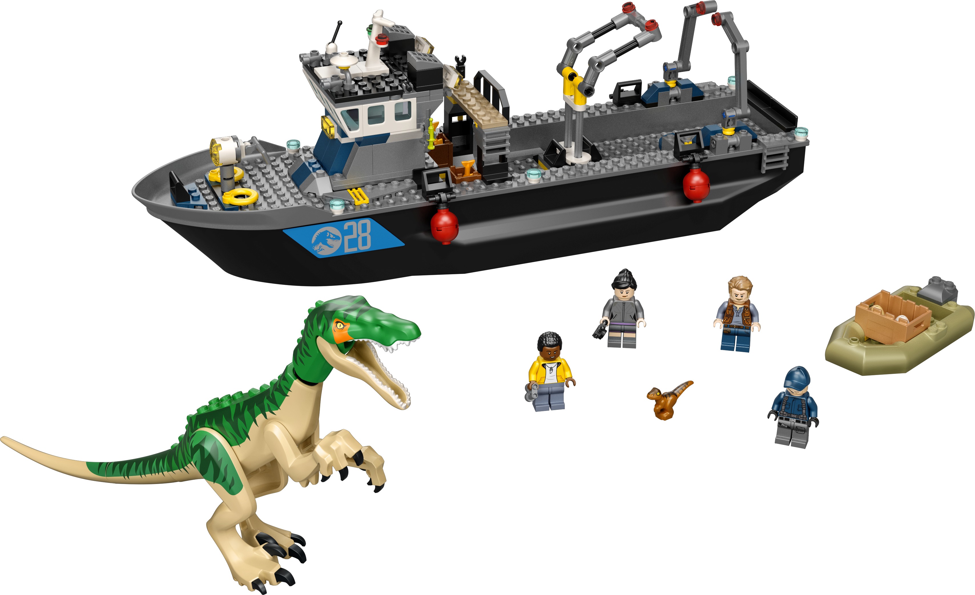 LEGO Jurassic World 76942 - Barionyks i ucieczka łodzią