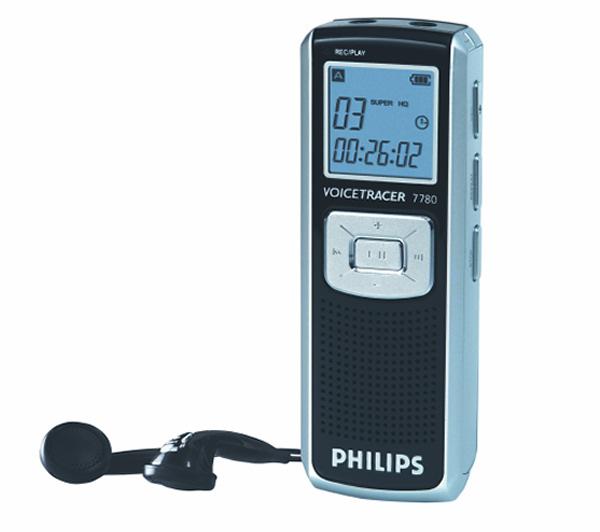 Dyktafon cyfrowy z odtwarzaczem MP3  hilips LFH7780 128MB