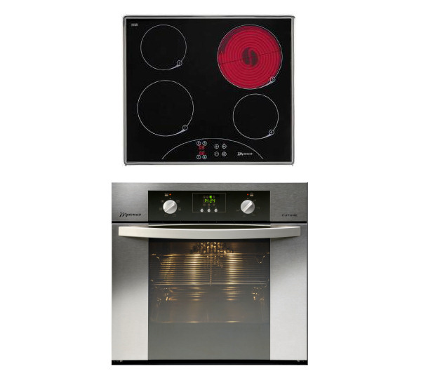 Kuchnia z płytą ceramiczną Mastercook M6EFX + C2D60X