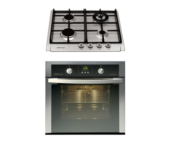 Piekarnik z płytą gazową Mastercook M8EKP FX + 2MI-4GLST X