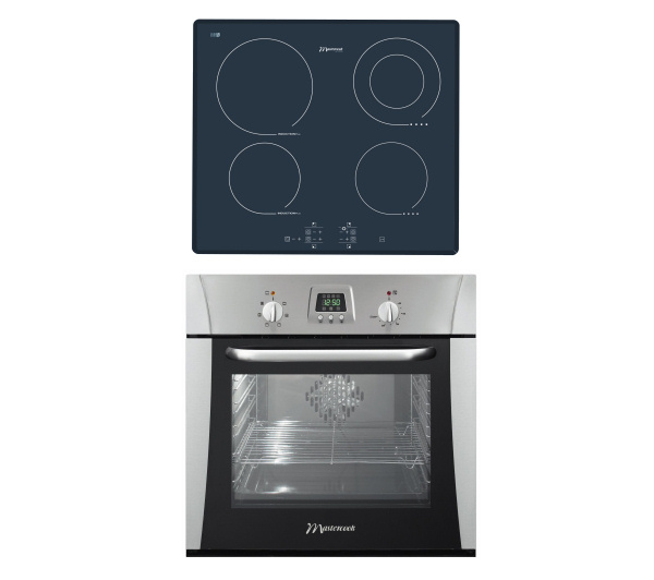 Piekarnik z płytą ceramiczno-indukcyjną Mastercook MF6EKP X + ID622 S