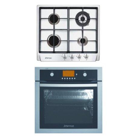 Piekarnik z płytą gazową Mastercook MF-830 X + 2MI-4GLST X