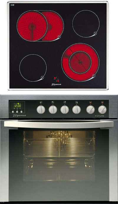 Kuchnia z płytą ceramiczną Mastercook MP6E FX + CB60 Z2X