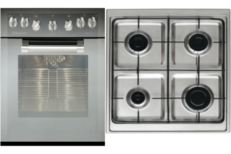 Piekarnik z płytą gazową Mastercook MPW6 FL + MPW-4GLS X