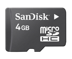 Karta pamięci MicroSDHC SanDisk 4GB