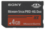 Karta pamięci Memory Stick Sony MSH-X4G