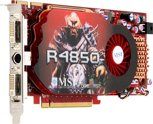 Karta graficzna MSI Radeon HD 4850 512MB 625/1986 PCIe