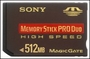 Karta pamięci Memory Stick Sony MSX M512N
