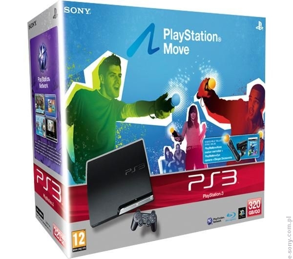 Konsola Sony PlayStation 3 320GB + PlayStation Move