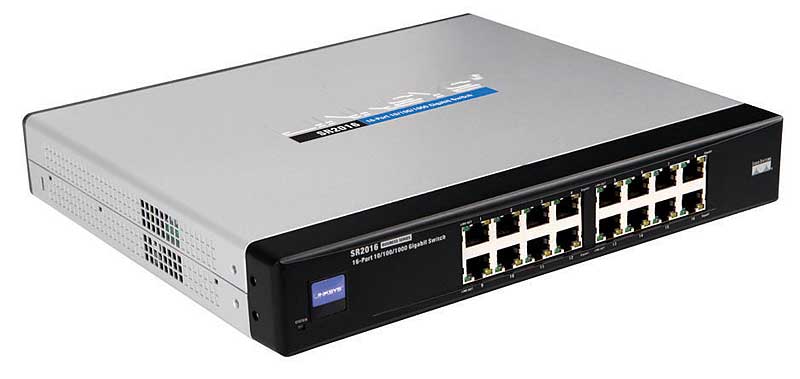 Linksys Switch 10/100/1000 Mbit/s 16-port - SR2016