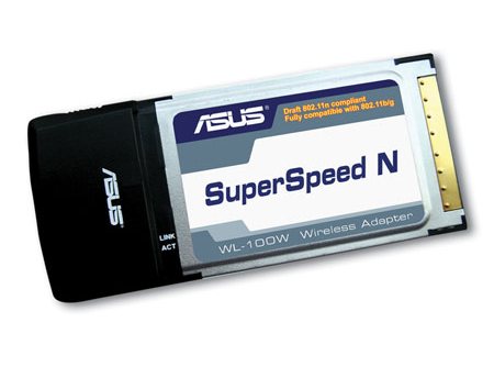 Karta bezprzewodowa Asus WL-100W PCMCIA WIRELESS SUPER SPEED N