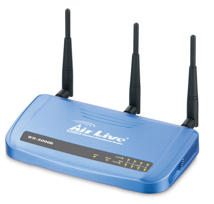 Ovislink AirLive 802.11n Wireless Router 300Mbps protokół 2.0 - WN-5000R