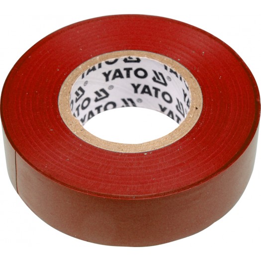 Taśma izolacyjna 19mmx20mx0,13mm, czerwona Yato YT-8166